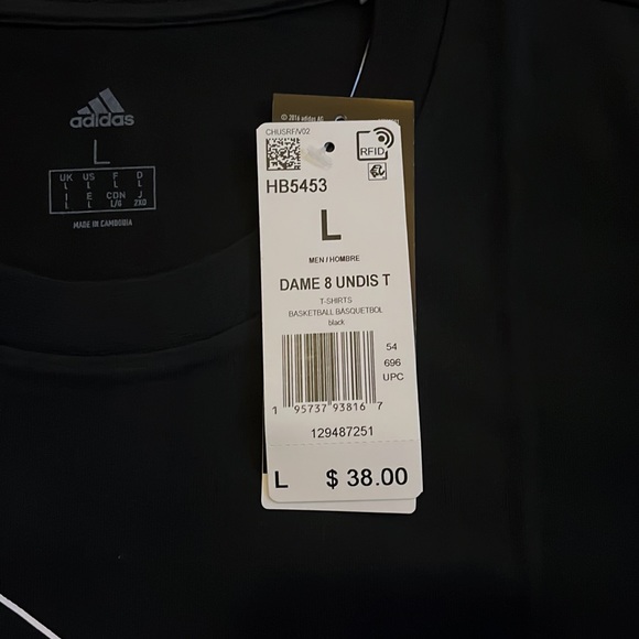 COPY - Adidas Dame 8 Respect My Name tee shirt - Picture 3 of 4